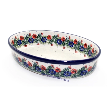 Zapiekacz owalny / półmisek 27cm II Gatunek dek. 1535X Wianek